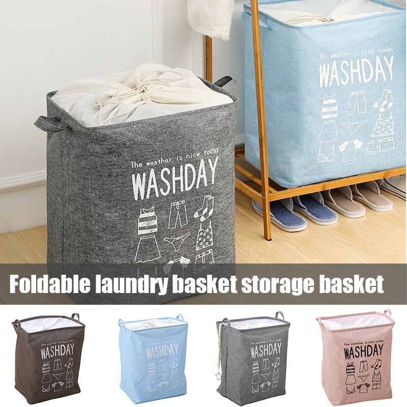 Dirty Clothes Laundry Basket Foldable Laundry Hamper Storage Bin Bucket for Home Bathroom SAL99