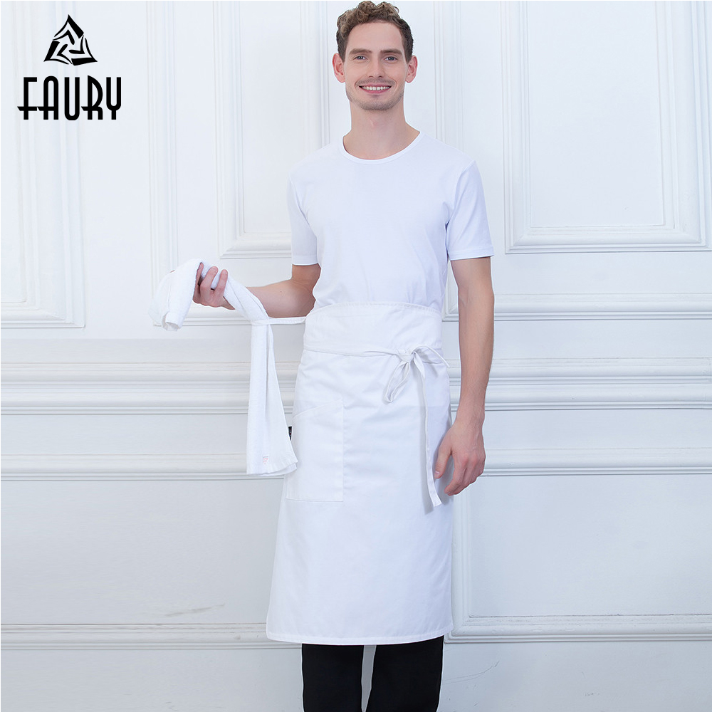 Unisex Restaurant Food Service Chef Apron Waiter Kitchen Cleaning Cafe Bakery Home Work Wear Uniform