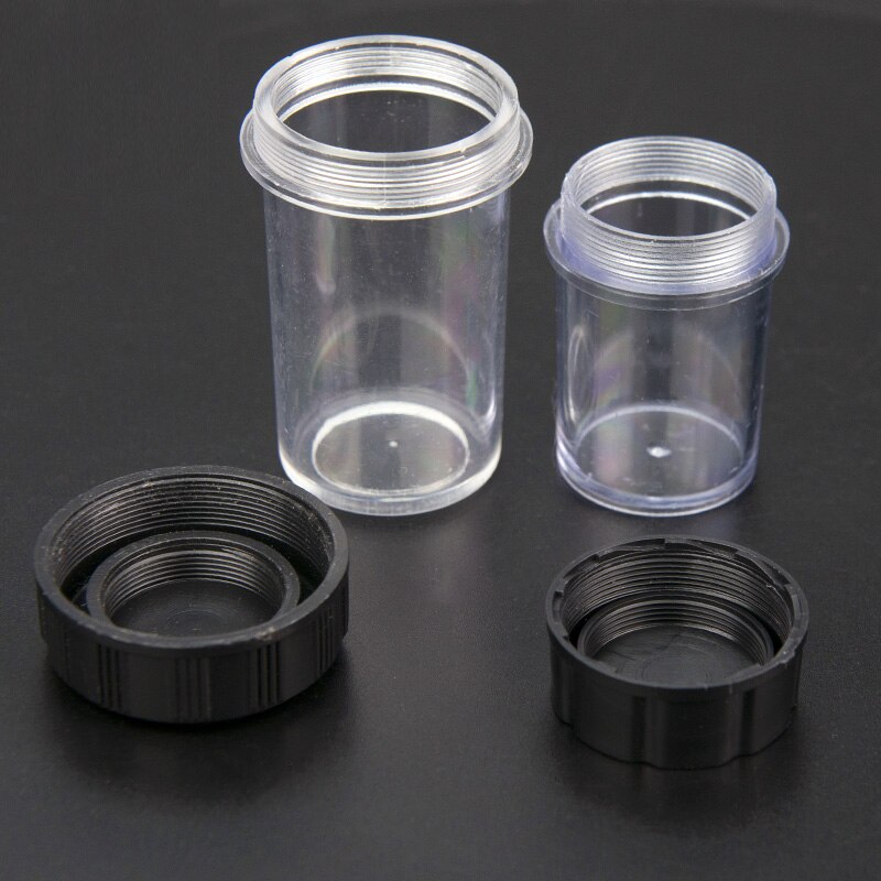 185 195mm Biologische Mikroskop Ziel Objektiv Kunststoff Box 45mm 60mm Schutzhülle RMS Gewinde