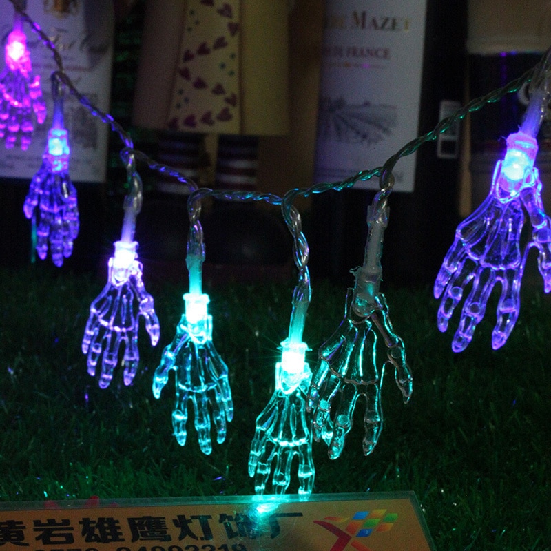 10 led fe lys string lys julelys haloween bryllup fest nat lys indendørs/udendørs dekoration batteridrevet: Rgb