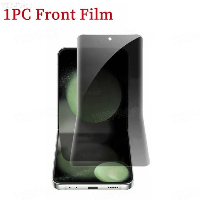 Película de hidrogel antiespía de privacidad externa EPU interior para MOTOROLA Moto Razr 40 50 Ultra Plus 2024 2023 2022 Protector de pantalla suave: YELLOW / Bundle (Pack) 5