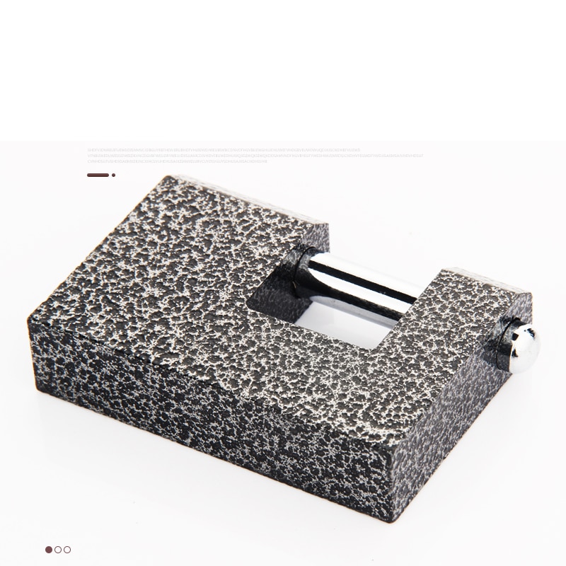 1Pcs Marble Texture Rectangular Horizontal Opening Lock Anti-theft Padlock Stainless Steel Burglar Padlock Security Safety Lock