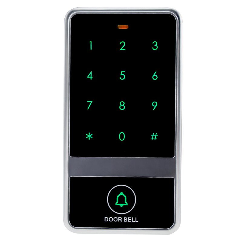 8000 users card waterproof access control keypad electric touch metal door locks+10 RFID Key Fobs for Door Access Control System