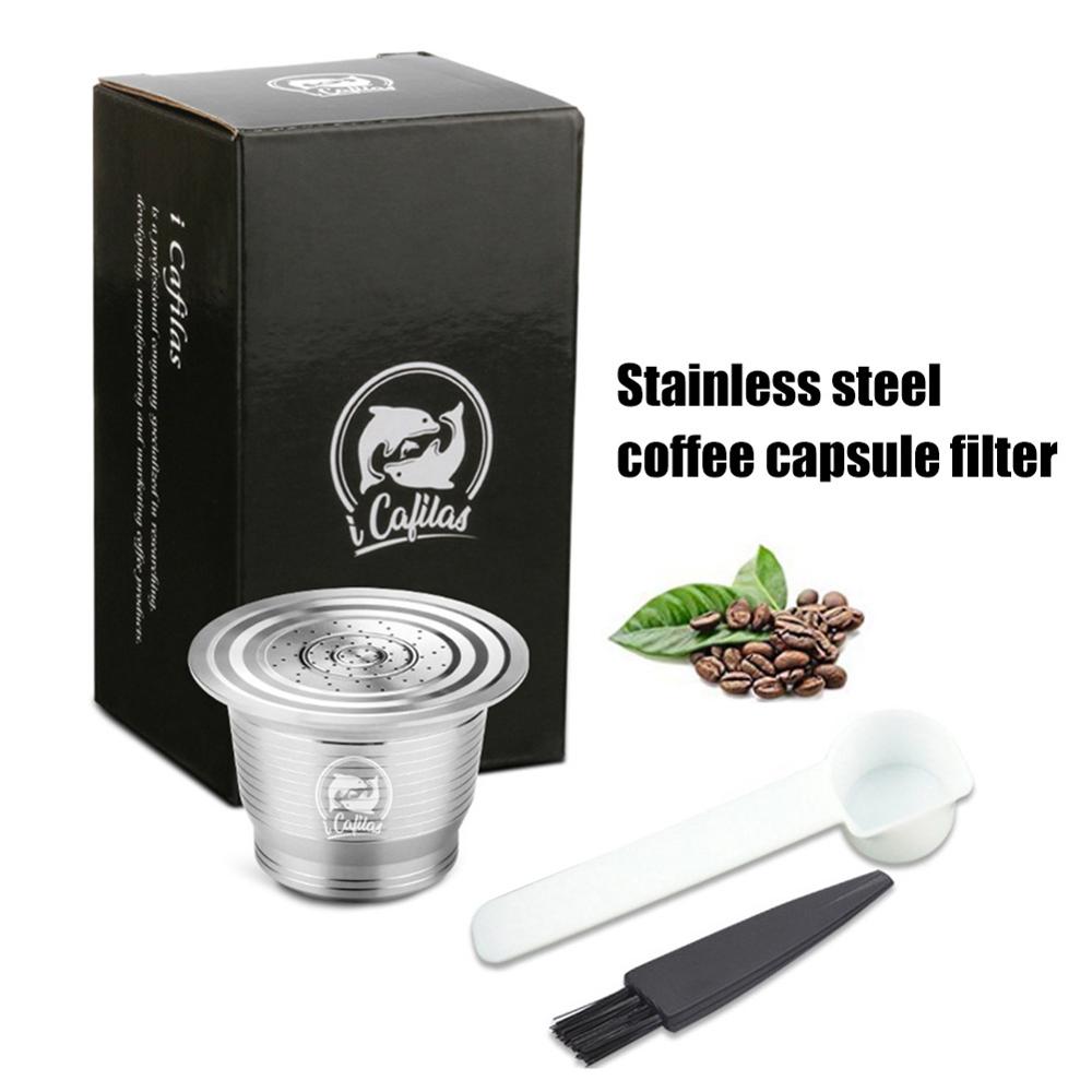 Nespresso Refillable Coffee Capsule Pod Stainless Steel Filter Dolce Gusto Cafe Cafeteira Nestle Coffe Machine Reutilizavel