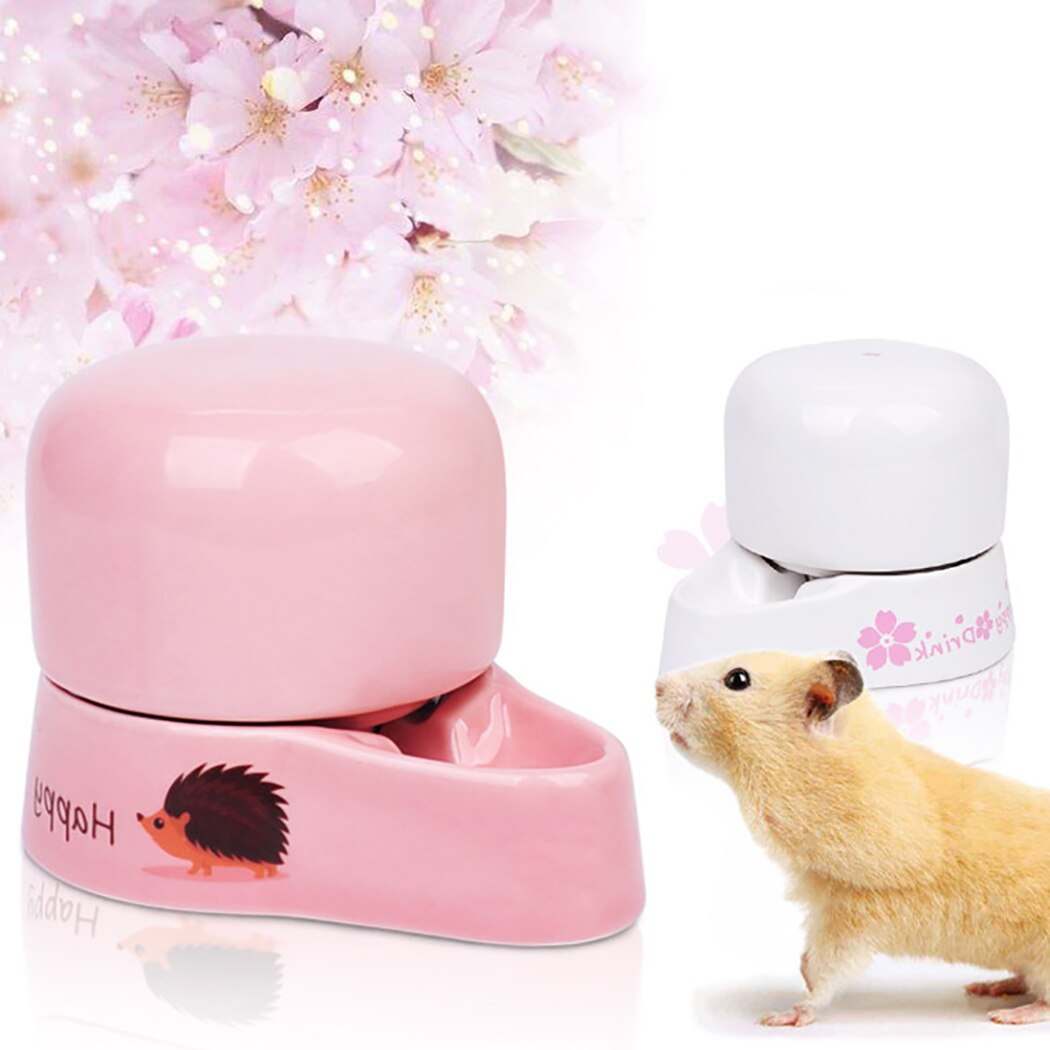 Distributeur d'eau en céramique pour Hamster, abreuvoir pour animaux de compagnie, 7.9oz
