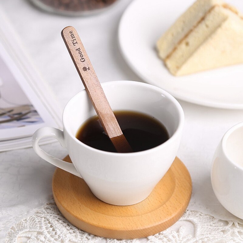 1Pcs Wooden Handmade Stirring Stick Long Handle Tea Pot Coffee Stirring Sticks Wood Stirrer Beverage Mixing Stirring Tool Rod