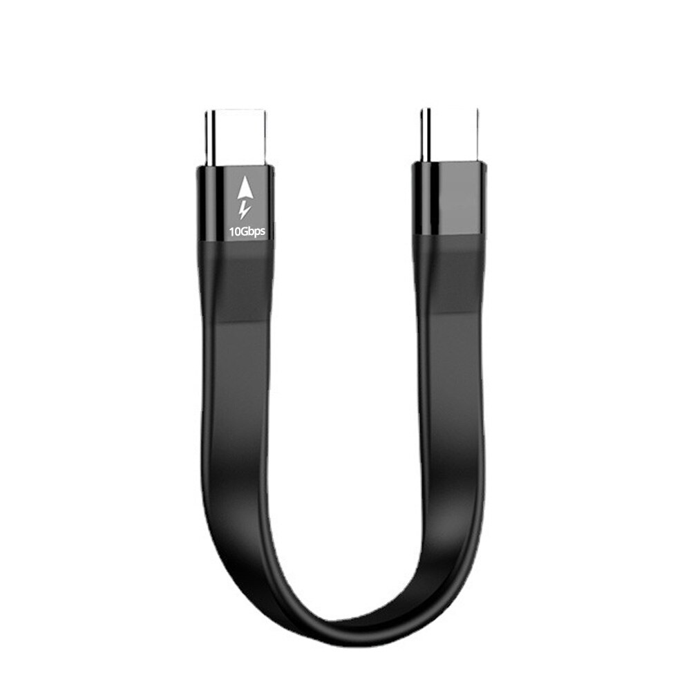 Ankndo usb c to usb c tyyppi otg kaapeli macbook prolle usb 3.1 gen 2 15cm lyhyt data usbc johto 100w pikalataus video ssd usb johto: Default Title
