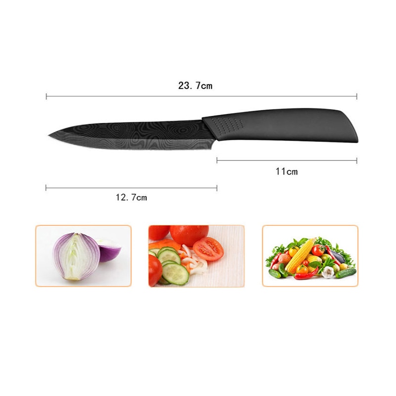 Rschef kjøkken fem sett med keramiske kniver melon skarp kniv antioksidant holdbar fruktkniv