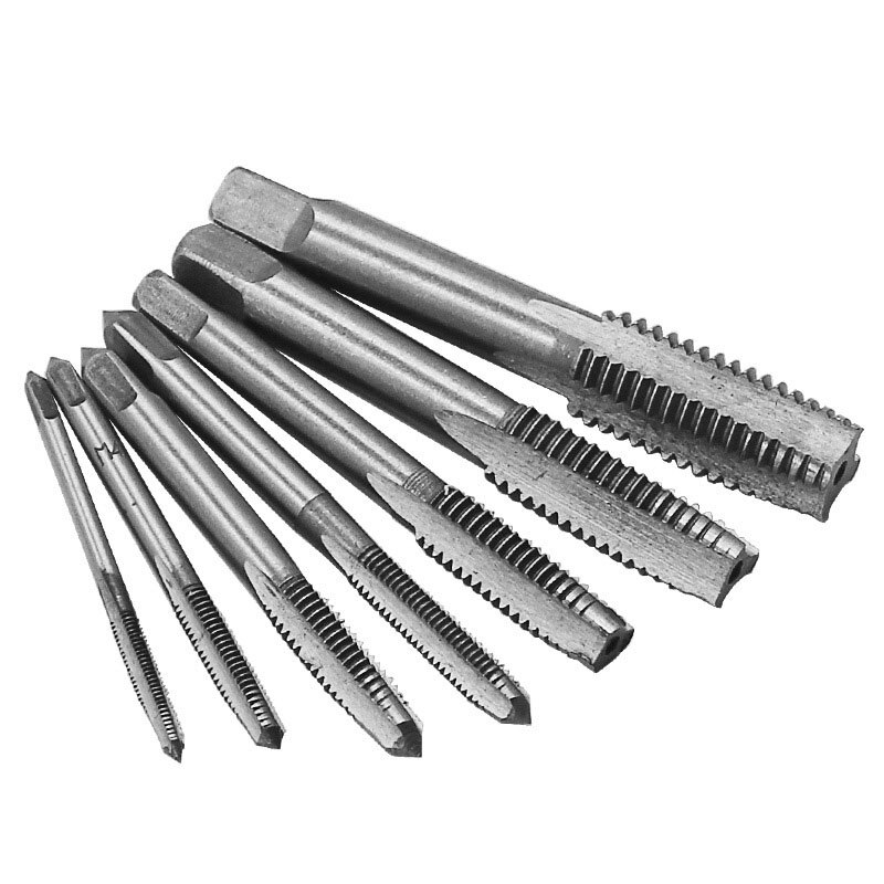 Metrisk vänstra gängtapp stigning 0.5mm to1.75mm m3 m4 m5 m6 m8 m10 m12 uppsättning