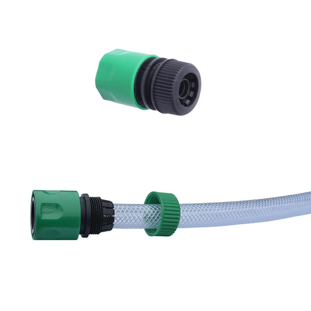 5Pcs Green Threaded Hose End Quick Connector Plastic Water Pipe Fitting 1/2 "Pipe Quick Connector