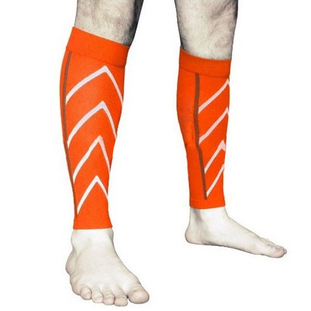 Par kalvstøtte gradueret kompression ben ærme sports sokker udendørs træning ben ærmer sportsbeskyttelsesprodukter  #w1