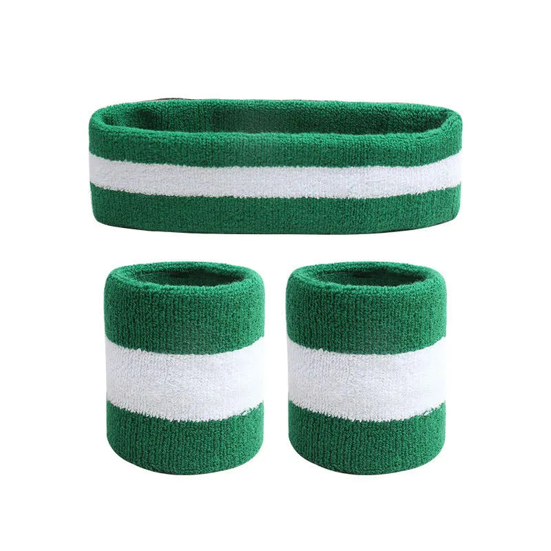 3 unids/set diadema deportiva banda para el sudor alta elástica mujeres hombres deportes al aire libre banda para el sudor diadema pulsera entrenamiento tenis diadema: Rojo