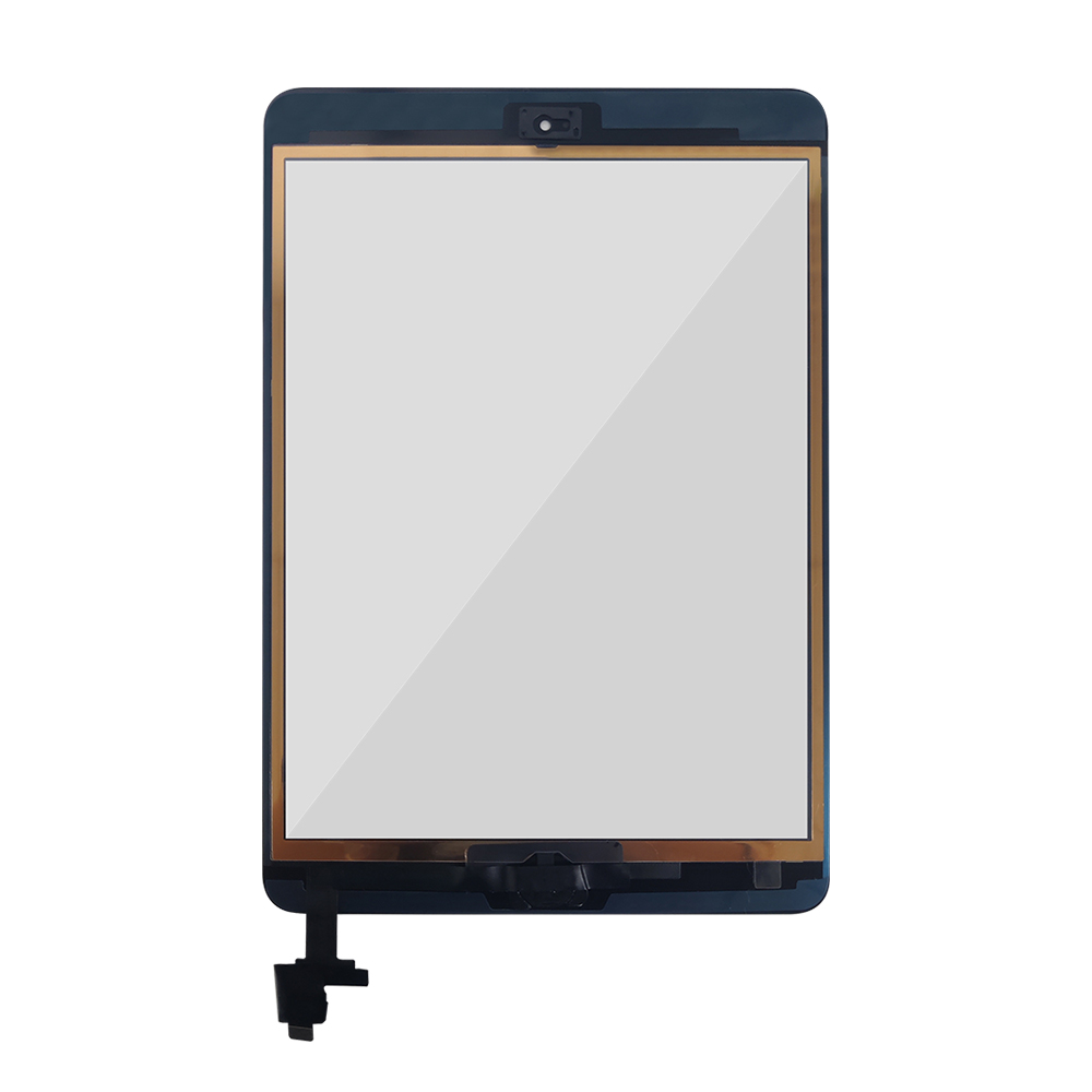 Cristal táctil para iPadMini 1 Mini 2 Mini 3 A1489 A1490 A1491, digitalizador de pantalla táctil con Chip IC, conector flexible con llave
