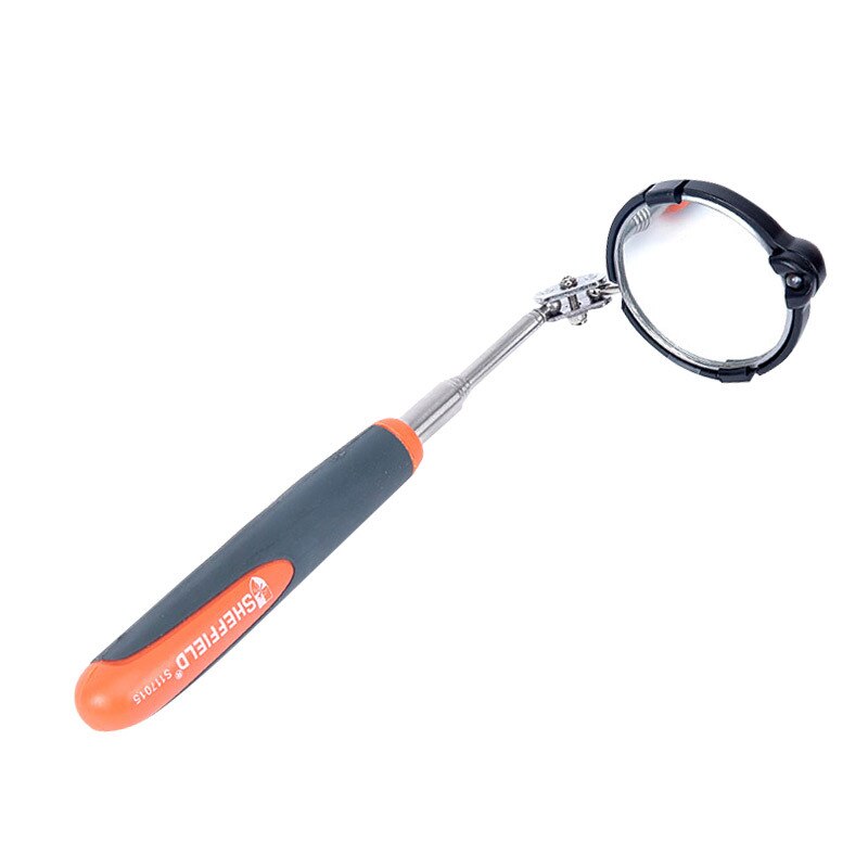 Telescopic inspection mirror with lamp universal auto repair mirror under car inspection mirror chassis maintenance mirror