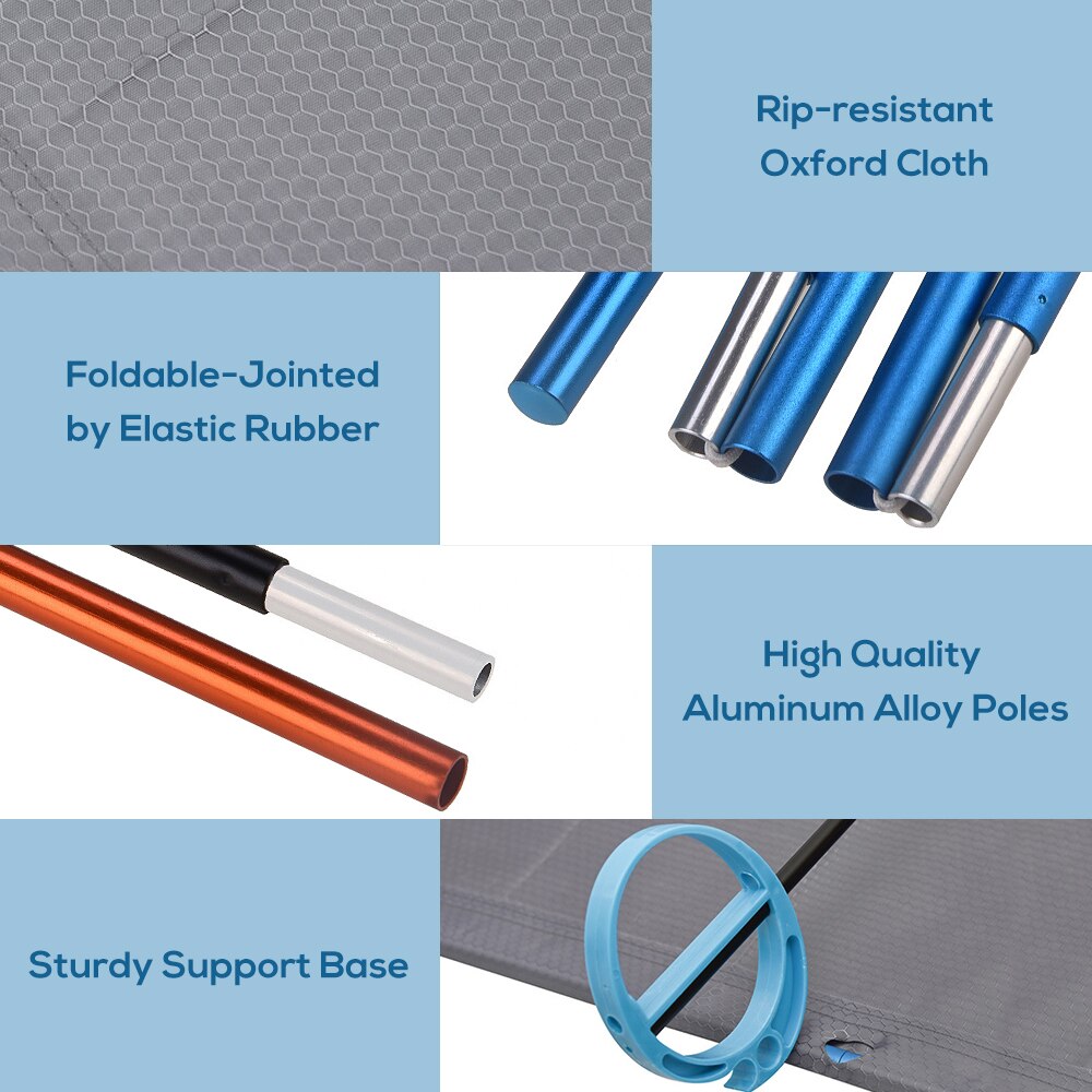 Ultralight Folding Single Camping Bed Travel Cot Tent Bed Aluminium Alloy Metal Frame Outdoor Portable Camping Fishing Mat Beds