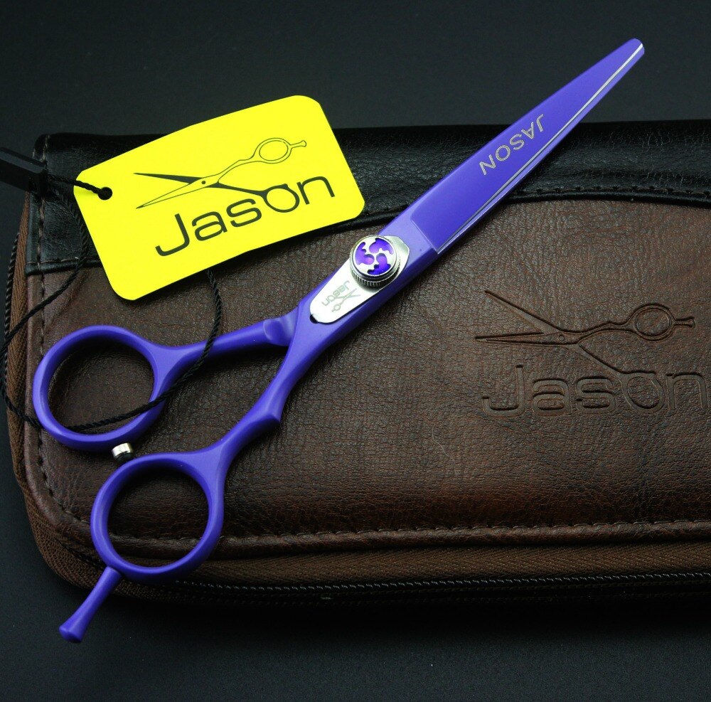 6 inch Brand Jason TOP GRADE Hairdressing Scissors JP 440C Barbers Cutting Scissors Thinning Shears Hair Scissors