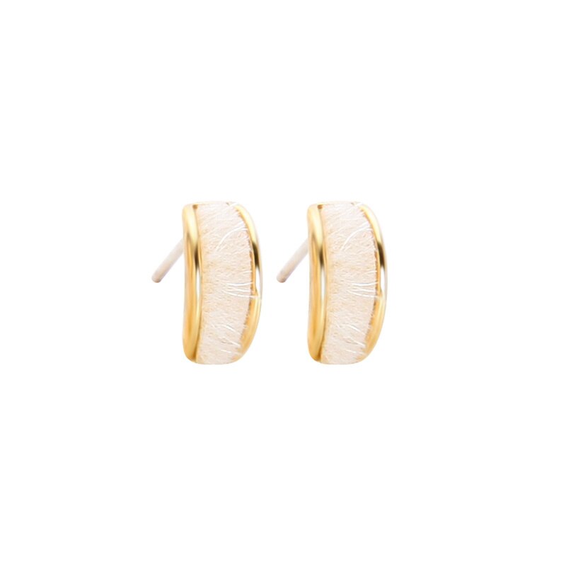 Gold Color Metal sheets Ear Stud Earrings Crystal Chain Tassel Pendant Small Simple Earring Jewelry For Women Factory: e0521-3