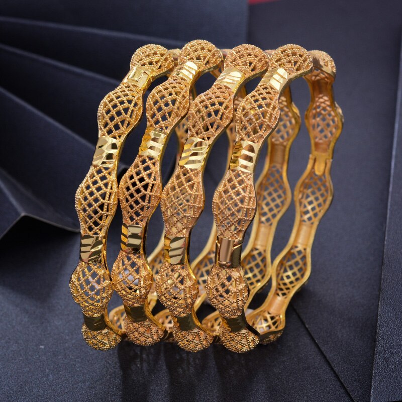 4Stck Gold Farbe Armreifen Für Frauen Mittleren Östlichen Schmuck Neue Arabischen/Dubai Gold Farbe Armreifen Armbinde Schmuck Können öffnen Armreifen