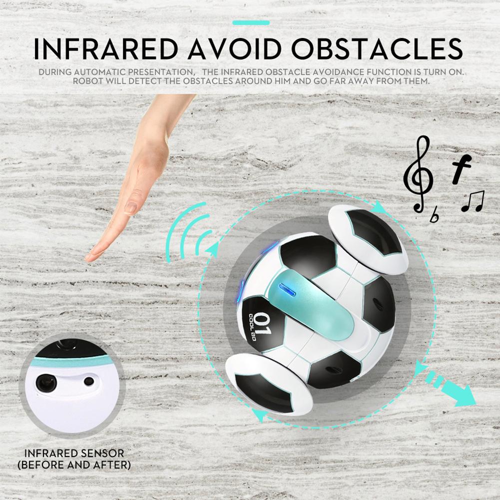 J01 Interesting Kids Smart Robot Toys Dialogue with Speech Recognition Obstacle Avoidance Talking Dance Voice Recognition Toy