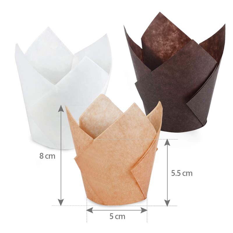 50 Stk/partij Muffin Cupcake Liner Wrapper Papier Cake Cups Mold Chocolade Cupcake Papier Cup Bakken Tools Baby Verjaardagsfeestje Supplies