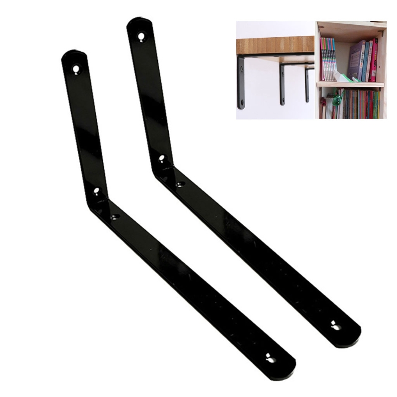 2 Pcs Thick L Shelf Bracket Metal Shelf Brackets Thickness 4mm Industrial Shelf Bracket Wall Hanging Shelf Bracket: BK-5