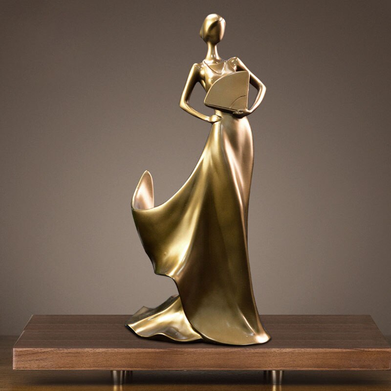 Lady Character Wine Rack Wine Holder Abstract Beauty Sculpture Home Decoration Ornament Study Room Display Furnishing