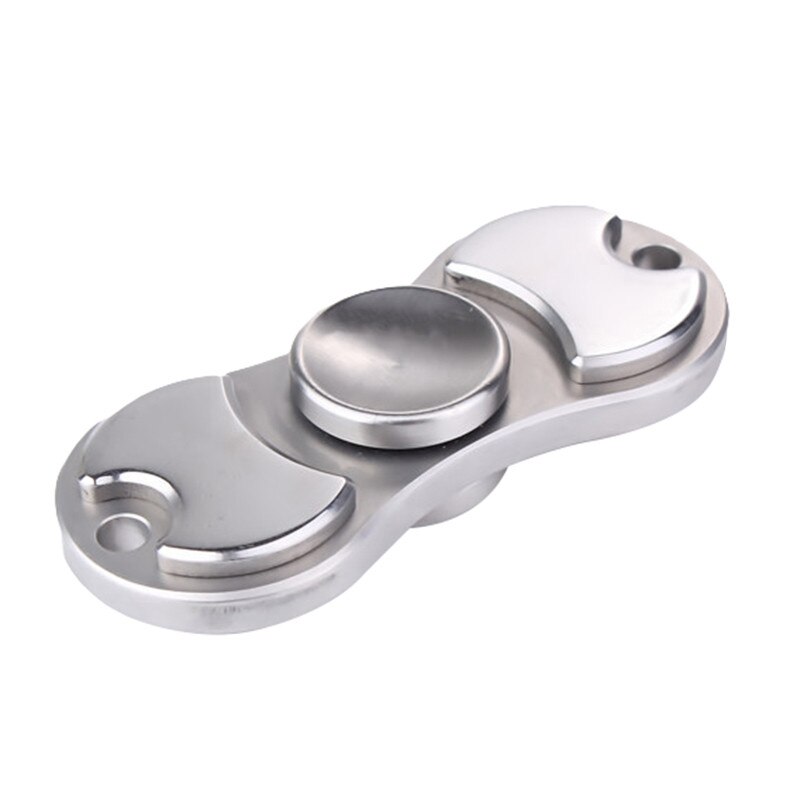 Stress Toys Hand Spinner Fidget Toys Metal EDC Sensory Fidget Spinners For Autism And ADHD Kids/Adult Toys Funny Anti: silver 566