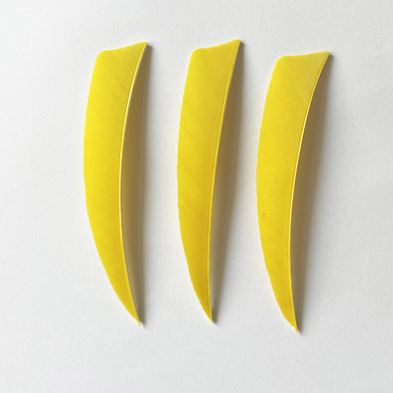 100Pcs 4 "Links Flügel Bogenschießen Befiederung Türkei Federn Schild Pfeil Welle Feder Befiederungen Flügel Jagd Schießen Zubehör: Gold
