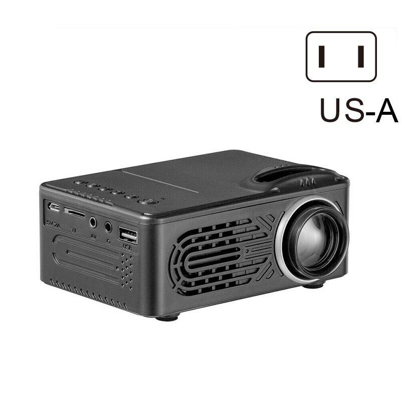 HD Neat Portable Pocket Projector Support 1080P Built-in Stereo Speaker for Home Office @M23: US