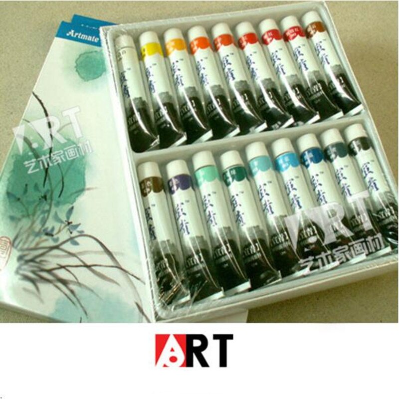 12ml 12 /18color Chinese painting paint watercolor paint set improved product is not easy to fade