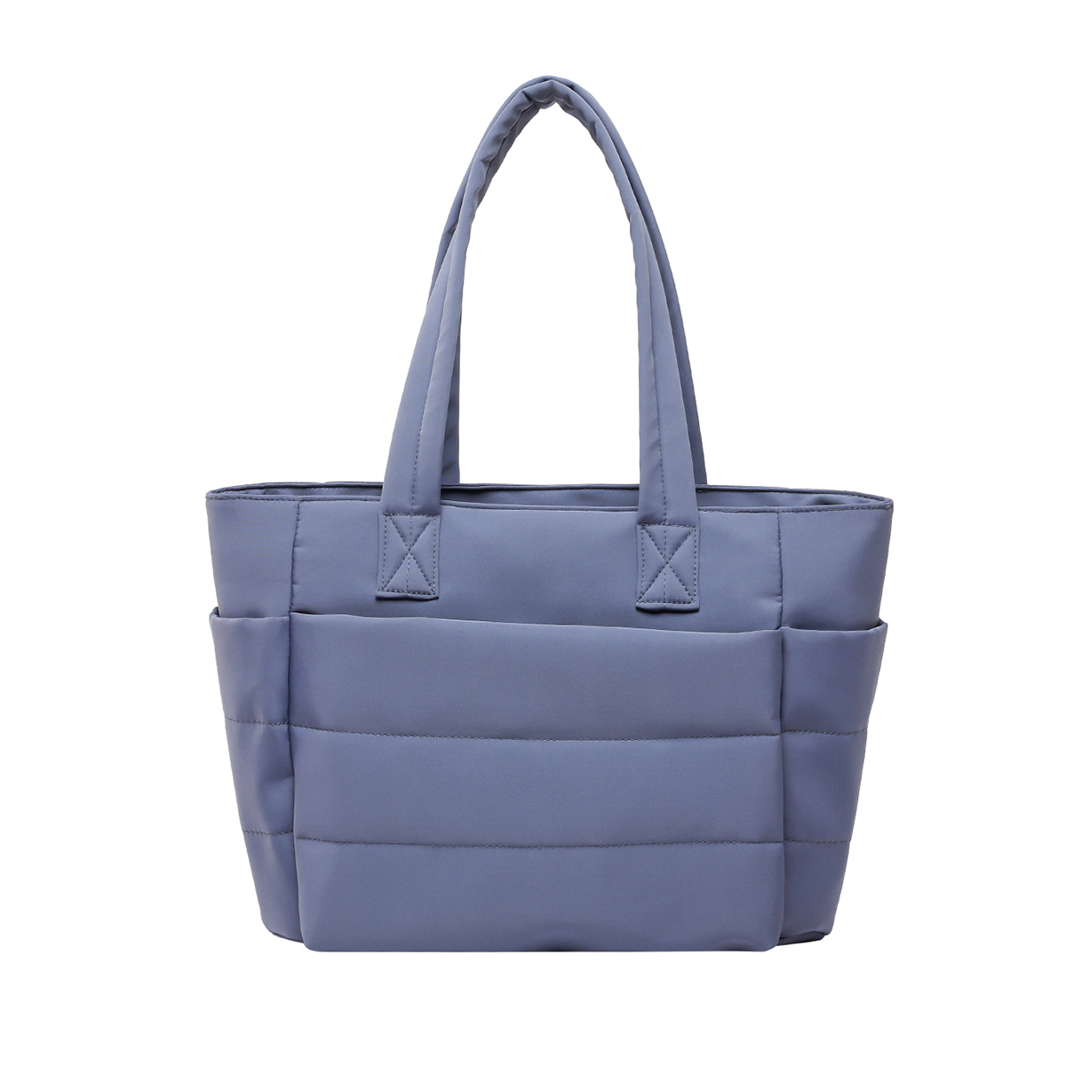Bolso de mano para mujer, bolsa de almacenamiento de hombro para ir al trabajo a la , bolso sencillo para salir de mamá, bolso de viaje de gran capacidad para Fitness: Azul