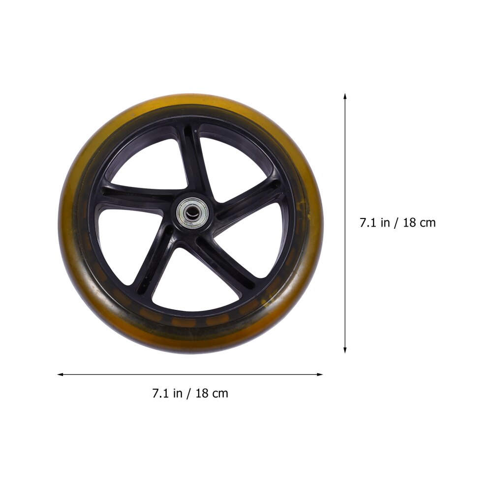 2pcs Stunt Scooter Wheels High Elastic Wear-resistant PU Bearing Wheels