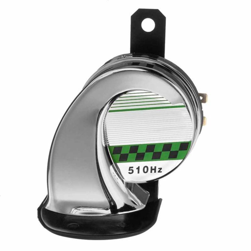 12v 130db universelle bil lufthorn signal til biler lastbiler bil snegle horn vandtæt motorcykel horn bil tilbehør: 2 stk / Sølv