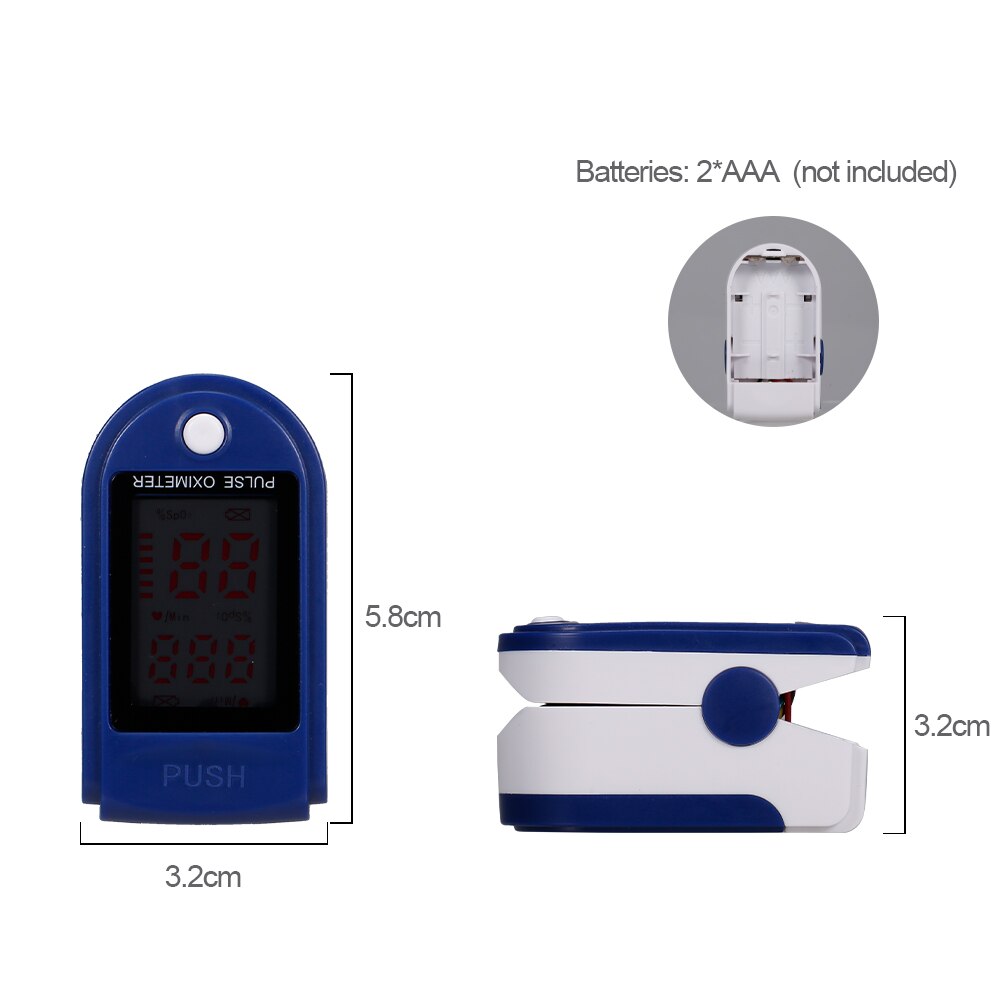 Fingertip Pulsoximeter Tonometer Mini SpO2 Monitor Sauerstoff Sättigung Monitor Pulsfrequenz Messung Gauge Gerät 5s Lesen