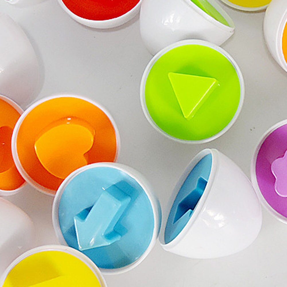 Parrede æg farvematchende ægsæt førskolelegetøj farvegenkendelse færdigheder lærelegetøj til småbørn emulering puslespil