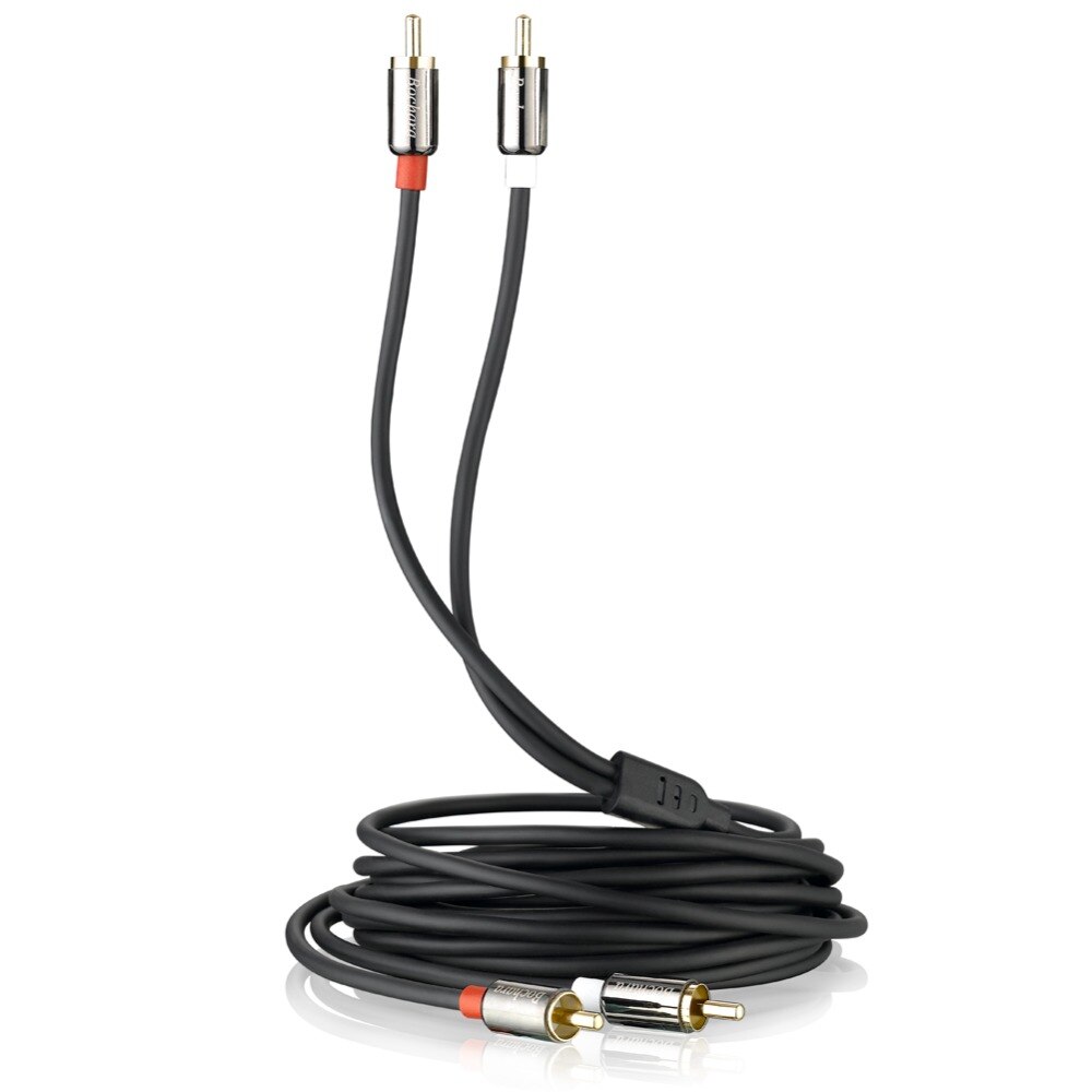 Bochara 2RCA Om 2RCA Male Naar Male Ofc Audiokabel Folie + Gevlochten Afgeschermde 1.8 M 3 M 5 M 10 M 15 M 20 M Voor Versterker Mixer