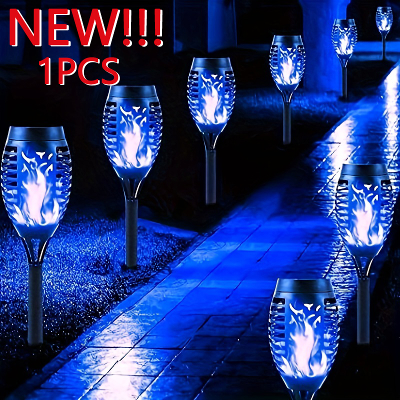 12LED Solar- Flamme Halloween exklusive Taschenlampe flackernde Lampe wasserdichte Garten dekoration Ich bin Freien Rasen Weg Hof Stehlampe