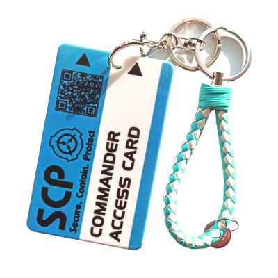 Scp Foundation Niveau 5 Access Card Set Student Campus Secure Bevatten Bescherming Case Game Perifere Bus Kaart Sleutelhanger: P