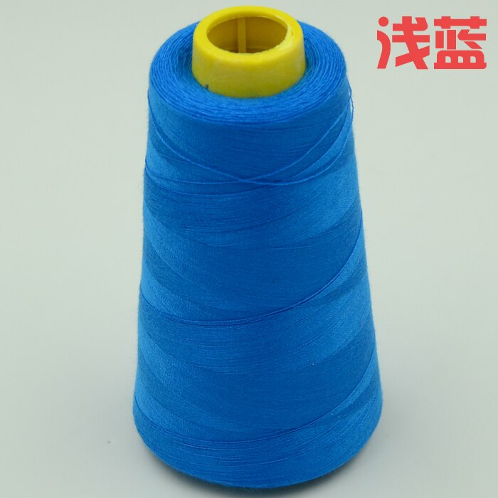 19 different colors handmade thread 2300 yards each as DIY sewing thread kit for hand machine DIY thread: light blue