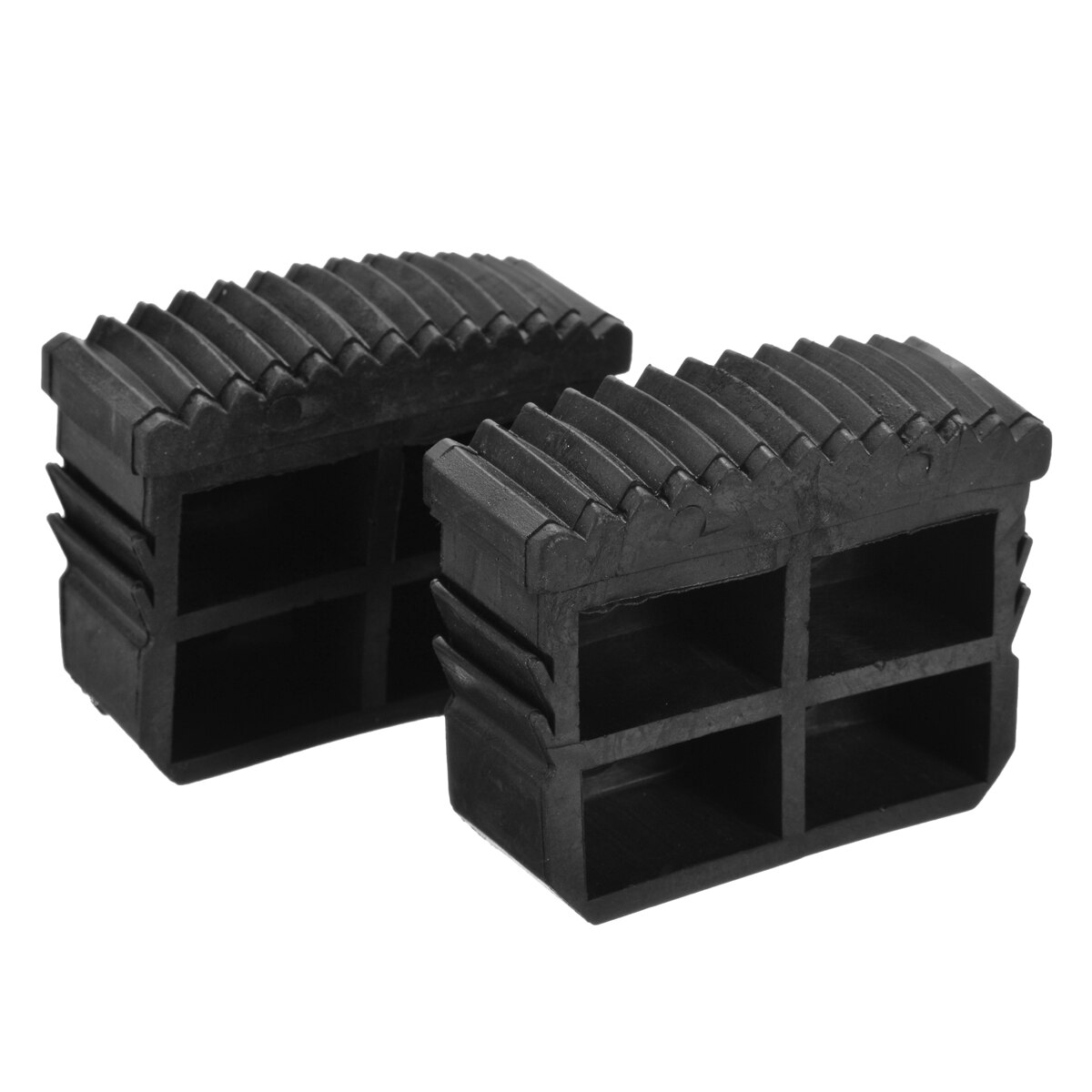 2pcs/set Black Rubber Replacement Step Ladder Feet Non Slip Ladder Plug Foot Pad For Ladder Accessories