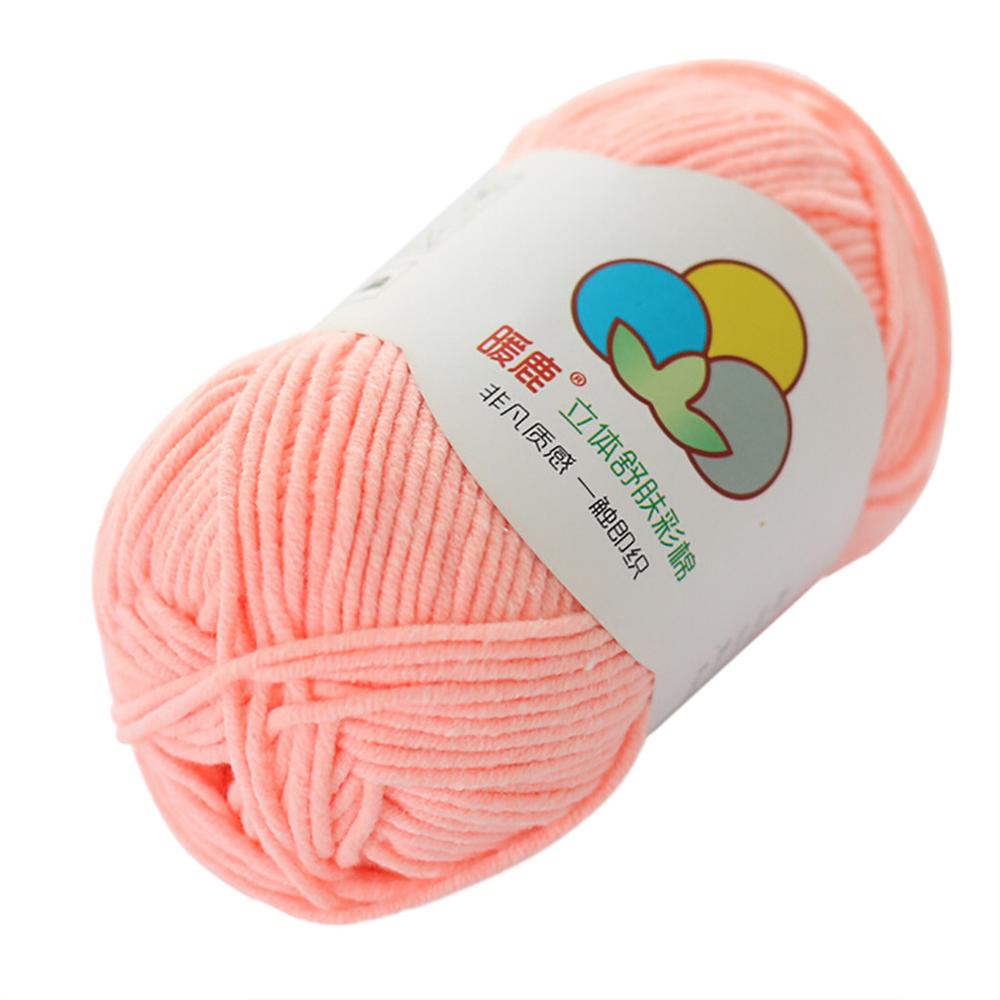 Wol Draad DIY Geweven Garen Hand Breien Gehaakte Hand Geweven 5 Strengen van Melk Katoen Warme Zachte Sjaal Trui wol Draad Q3: Watermelon Red