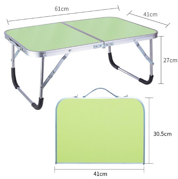 Mesa de cama portátil giratoria para ordenador portátil mesa plegable extraíble Escritorio de pie muebles para el hogar: 2