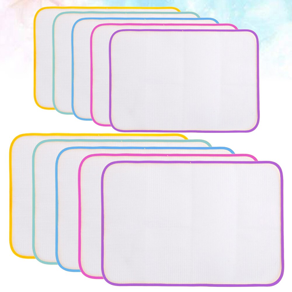 10pcs Ironing Cloth Heat Resistant Ironing Mat Ironing Board Anti-scald Ironing Clothes Pad for Home (Random Color, 35x50cm, 40x