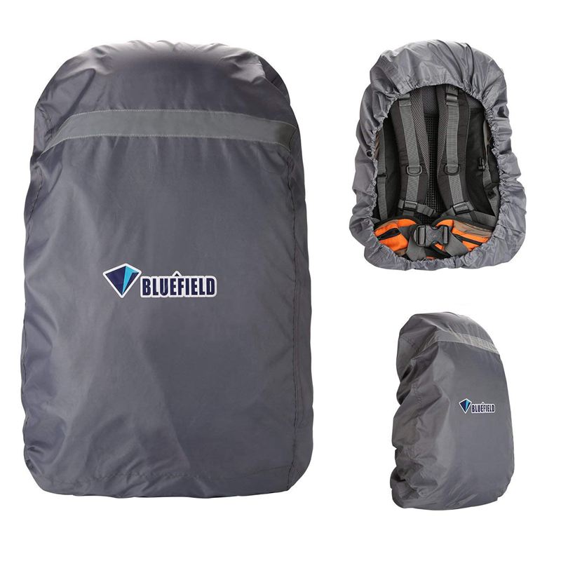 BlueField Backpack Rain Cover Waterproof With Reflective Strip for Hiking Camping Traveling Outdoor Activities