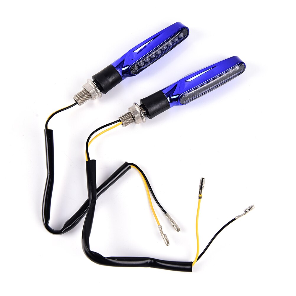 Intermitentes LED secuenciales para motocicleta, luces intermitentes de agua, indicadores de parada trasera, señal de giro, 1 Uds.