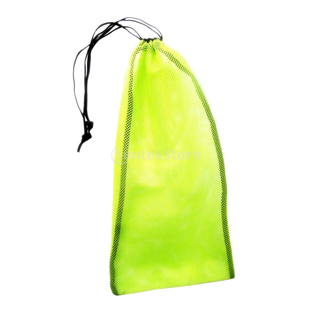 19 &quot;x 9&quot; borsa con coulisse in rete per immersioni subacquee Snorkeling attrezzatura da immersione pinne pinne occhiali maschera Snorkel attrezzatura da nuoto borsa per il trasporto: Yellow