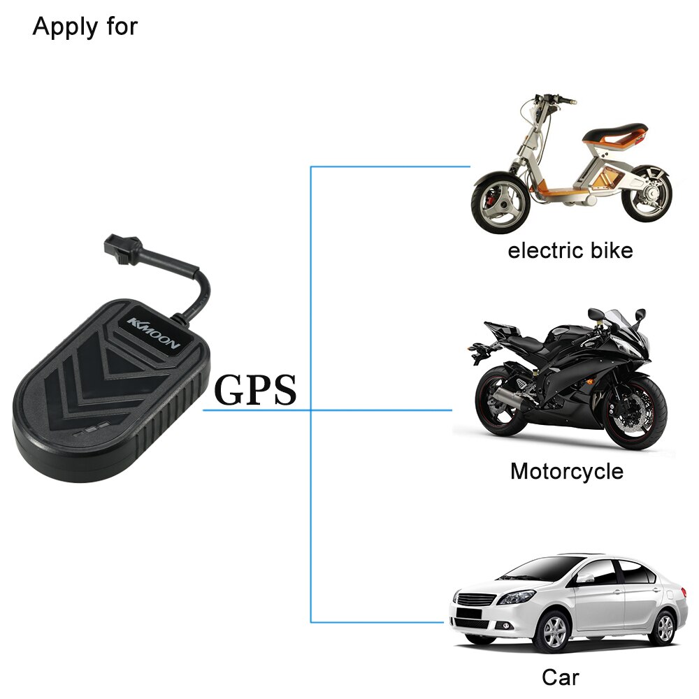 KKmoon Mini GPS Real Time Tracker GSM GPRS Tracking Device Ondersteuning SIM 2g voor Auto Voertuig Auto Motor Elektrische fiets