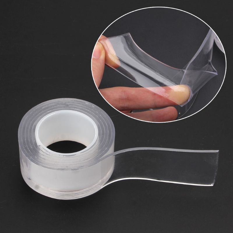 Herbruikbare siliconen tape universele antislip dubbelzijdige muurstickers
