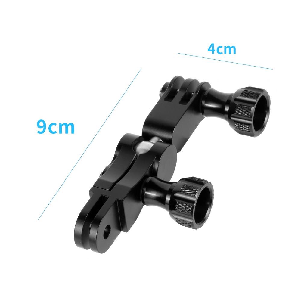 BGNing Adjustable 360Degree Rotation Extension Arm Action Camera Mount Adapter Connector for Gopro Hero 10 9 8 7 6 5 for YI 4K: w shorter screws