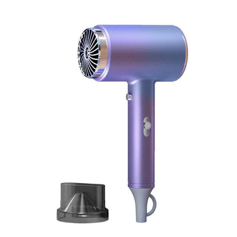 Secador de pelo para uso doméstico, dispositivo eléctrico silencioso de aire /frío, con rayos azules, recolección de aire de iones negativos